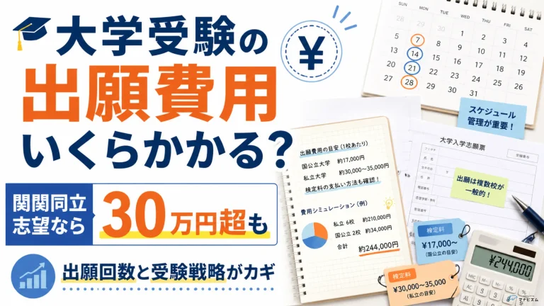 大学受験の出願費用はいくらかかる？30万円超を見ておきたい理由