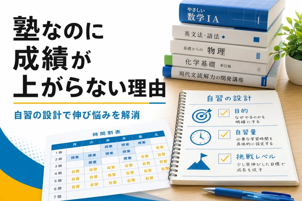 塾に通っても成績が上がらないのはなぜ？辞める前に見直す3つの視点