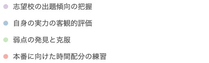 過去問は「年数」よりも「目的」が最重要