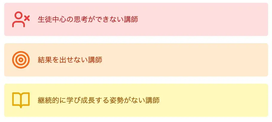 やめた方がいい塾を避けるための『講師』の見極め方