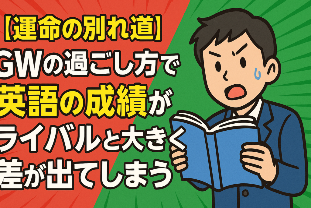 【運命の別れ道】GWの過ごし方で英語の成績がライバルと大きく差が出てしまう