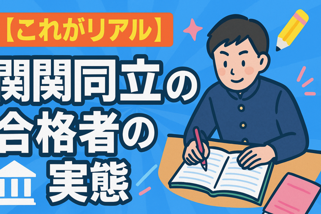 【これがリアル】関関同立の合格者の実態