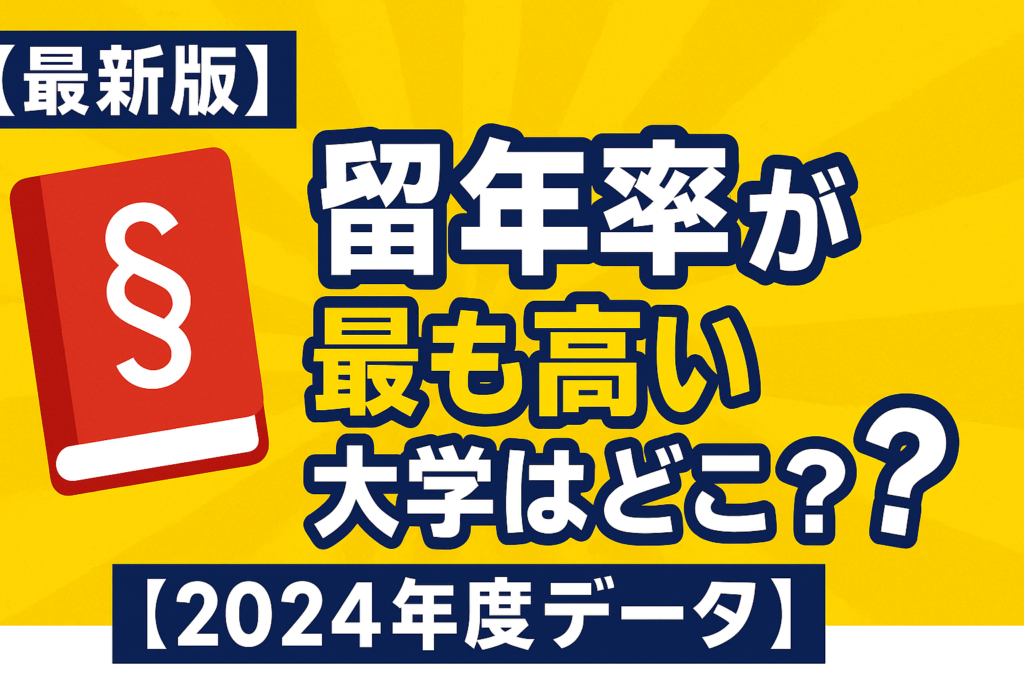 【最新版】関関同立 留年率が最も高い大学はどこ？【2024年度データ】