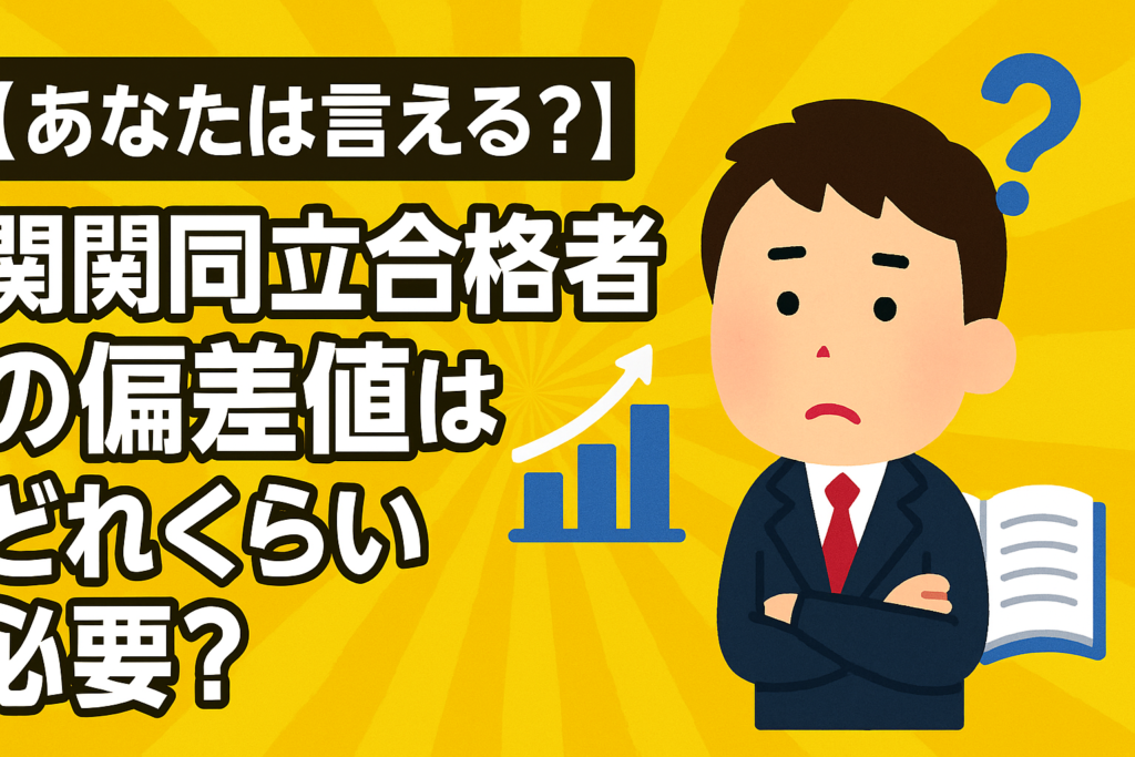 【あなたは言える？】関関同立合格者の偏差値はどれくらい必要？