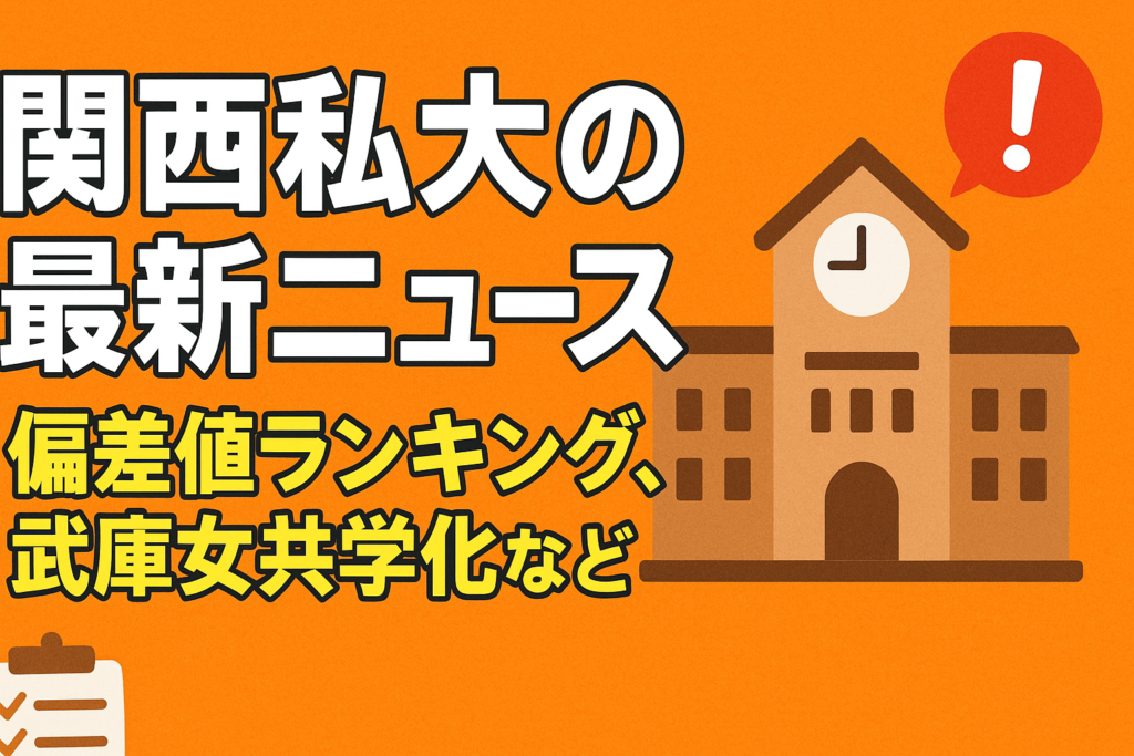 【関西私大の最新ニュース】偏差値ランキング、武庫女共学化など