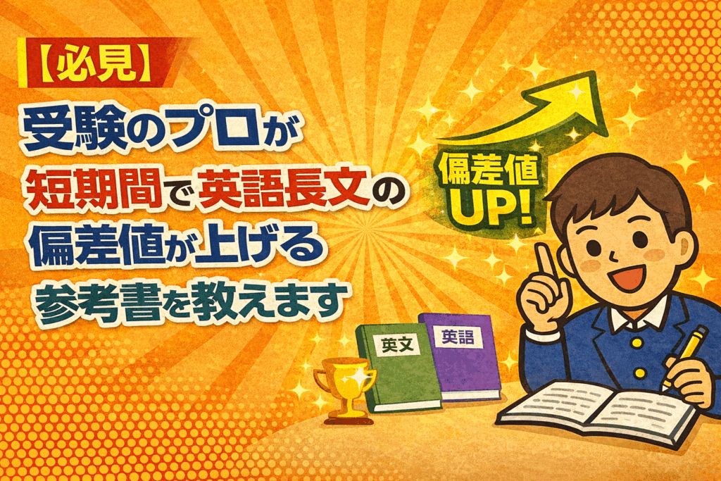 【必見】受験のプロが教える｜短期間で英語長文の偏差値を上げる参考書とは？