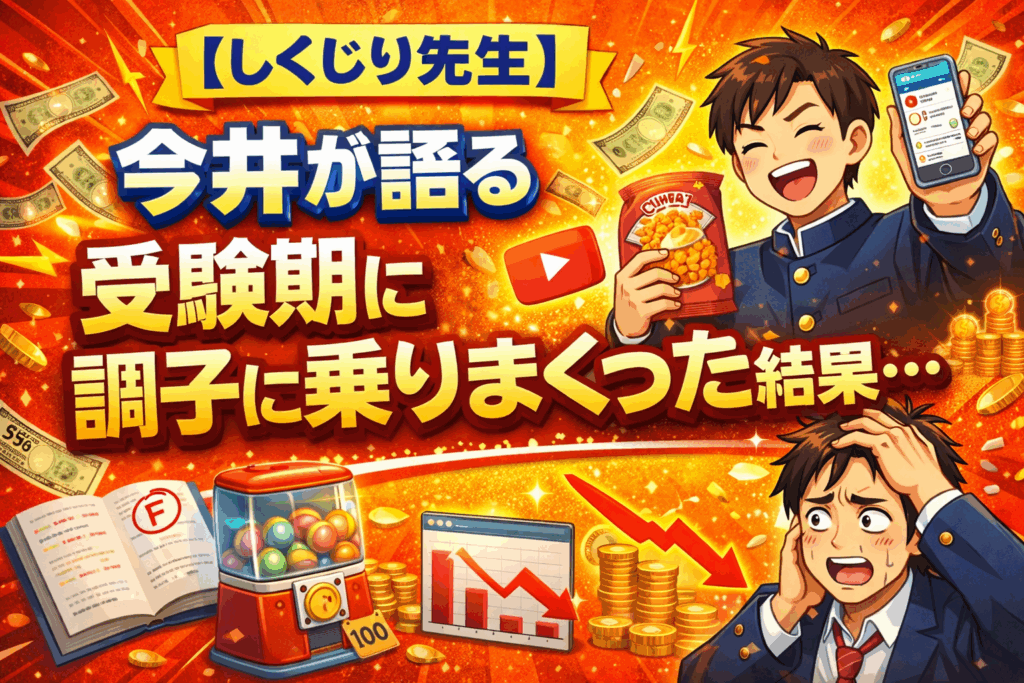 【しくじり先生】今井が語る受験期に調子に乗りまくった結果…