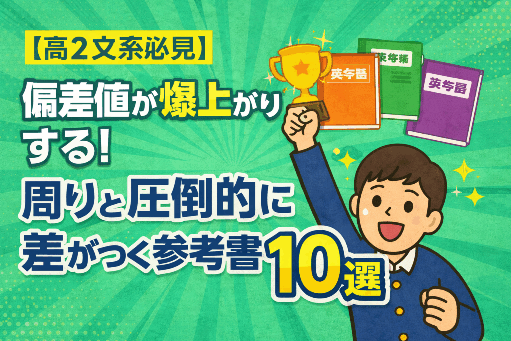 【高2文系必見】偏差値が爆上がりする！周りと圧倒的に差がつく参考書10選
