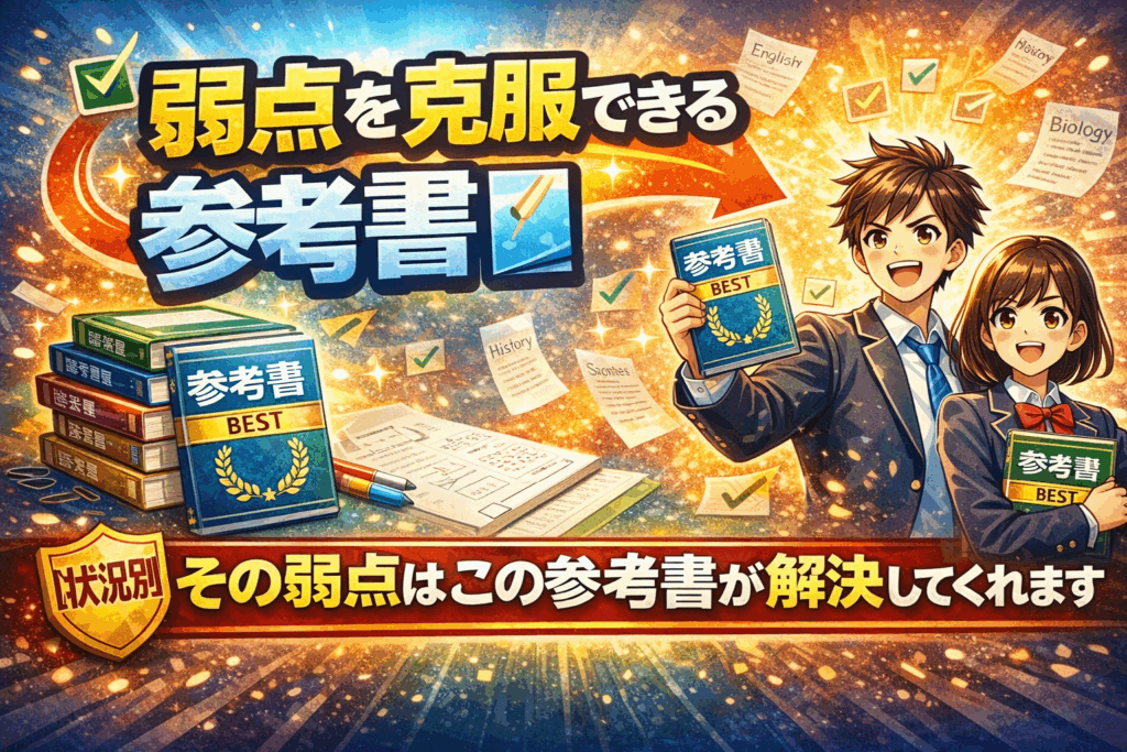 【状況別】その弱点はこの参考書が解決してくれます