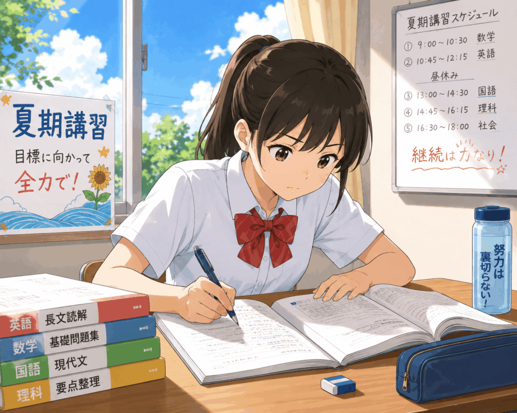 勝負の夏を私たちとともに！夏期講習紹介！