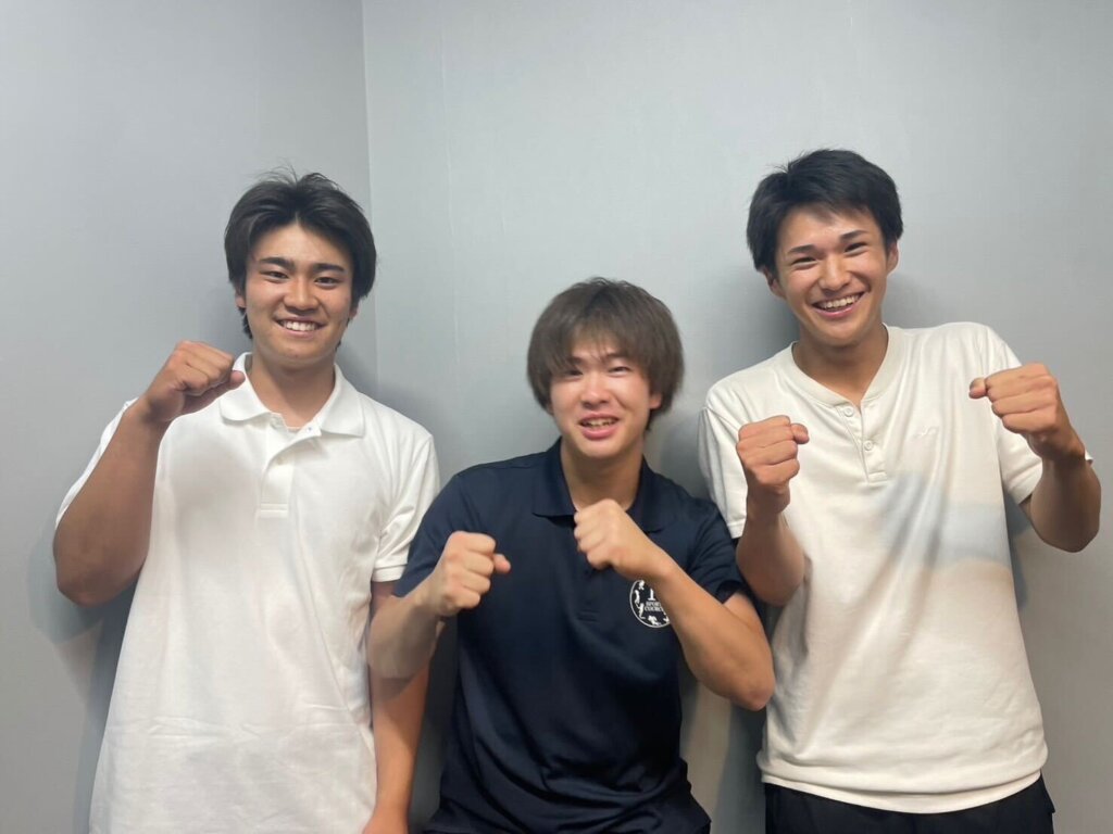 本日は野球部三人組をパシャリ！