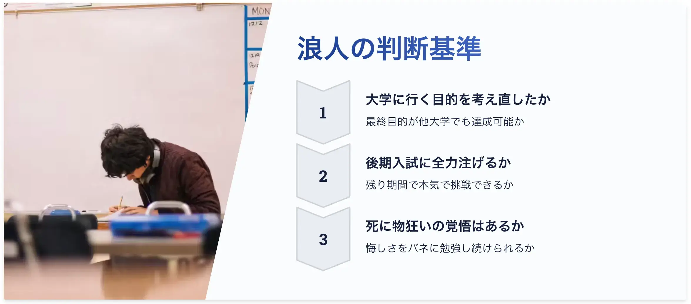 浪人するべきかの判断基準3つ