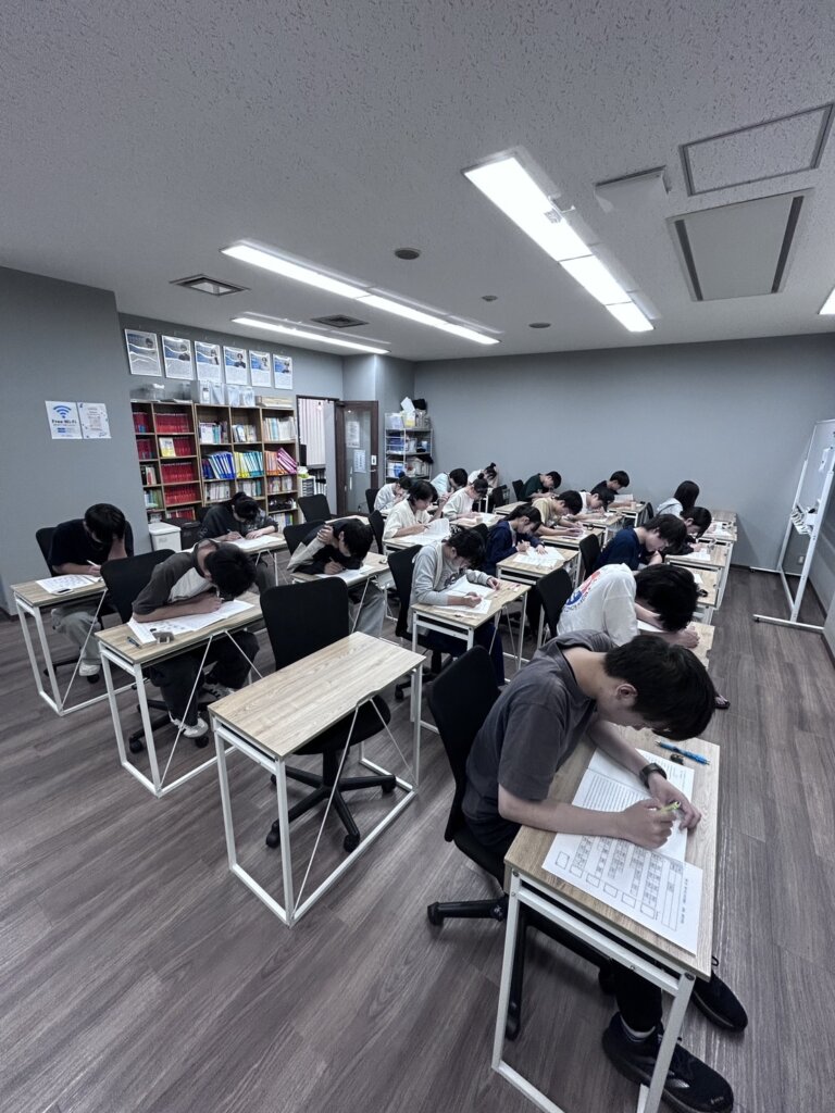 第三回塾内模試の様子！