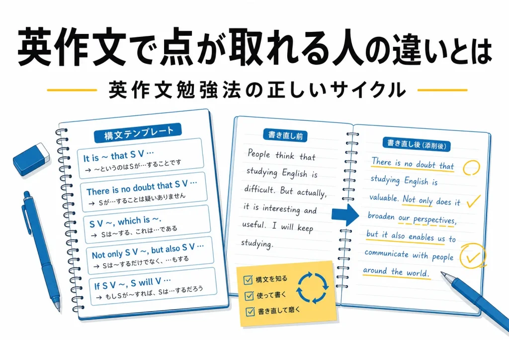 構文を正確に使い切る練習が合否を分ける関関同立の英作文勉強法
