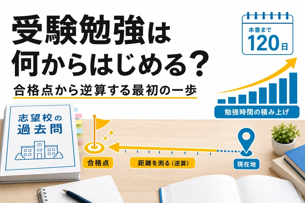 受験勉強は何からはじめる？合格から逆算する最初の一歩