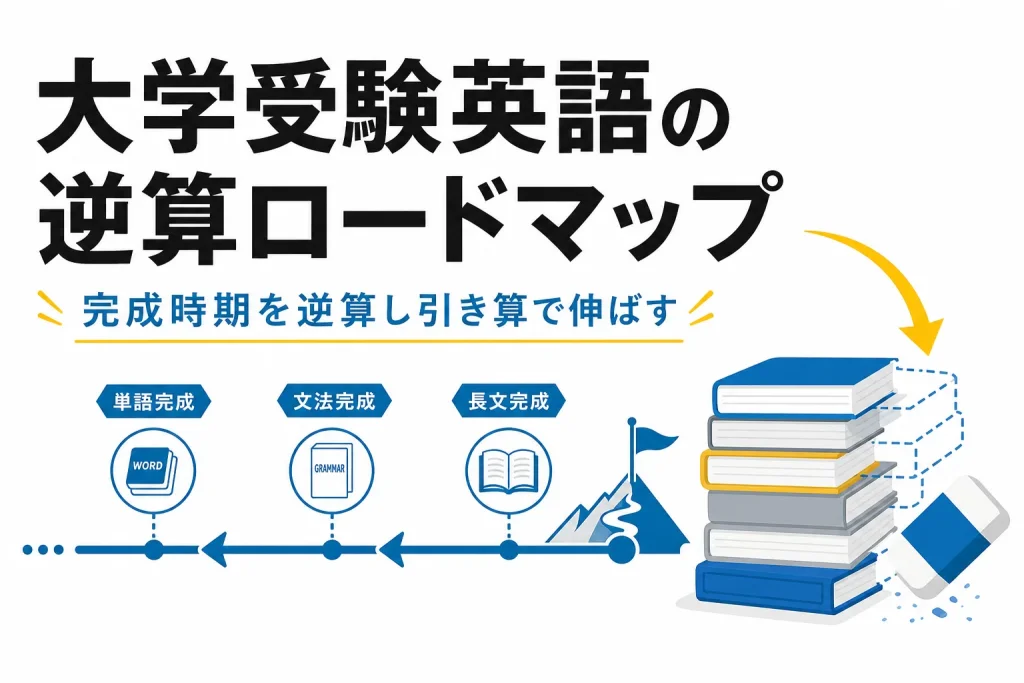 大学受験の英語はどう勉強する？逆算で最短に伸ばすロードマップ