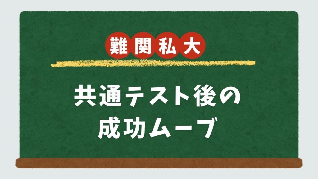 【難関私大必勝法】共通テスト後の成功ムーブ